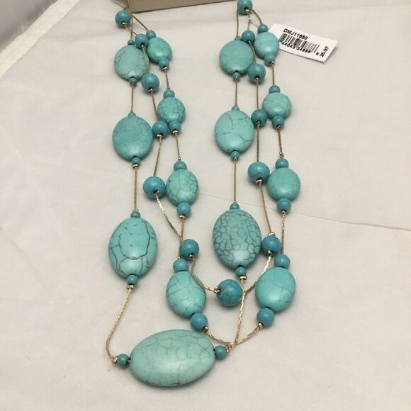 Natasha Multi-Layered Stone Necklace (G2) - Picture 1 of 6